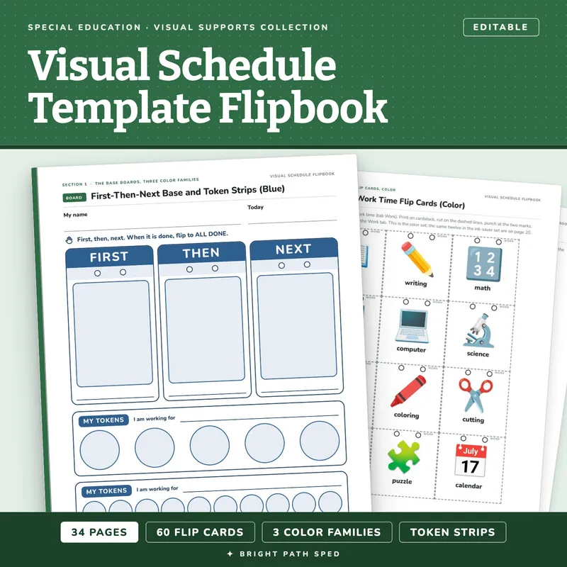 Visual Schedule Template, image 1 of 4
