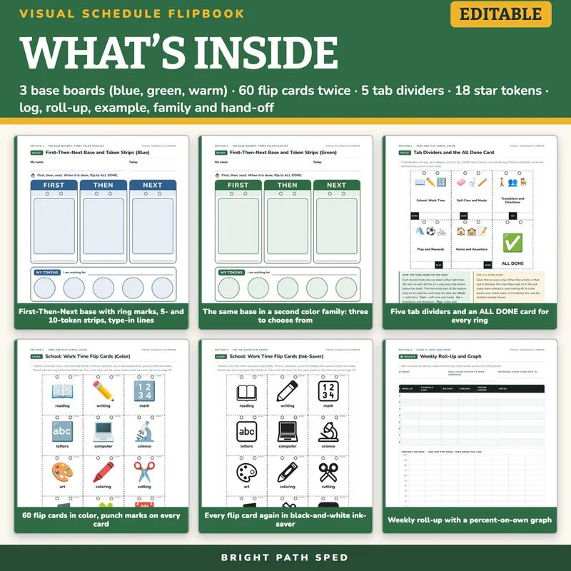 Visual Schedule Template, image 2 of 4