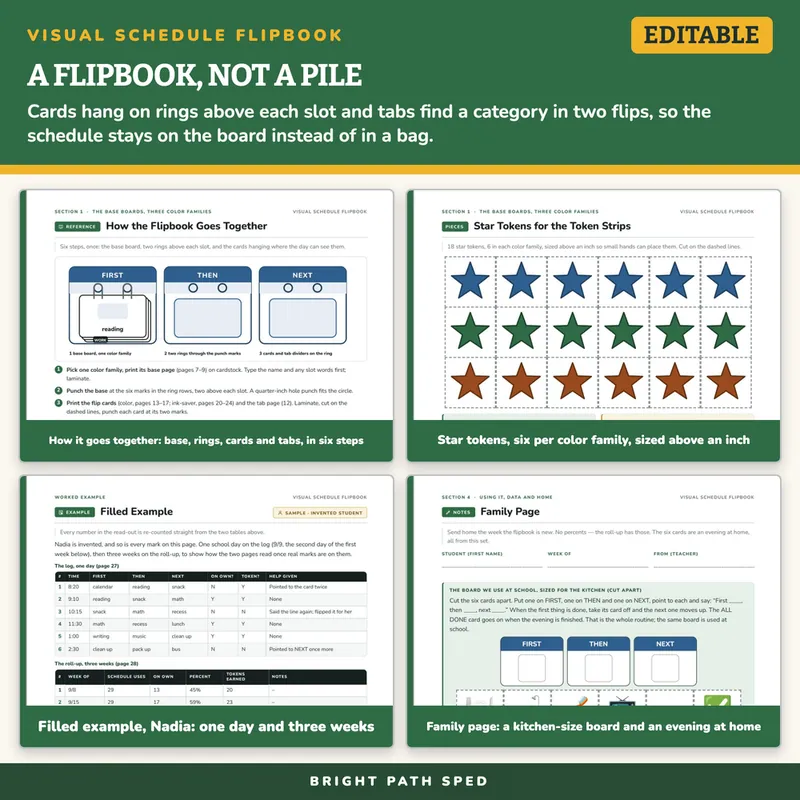 Visual Schedule Template, image 3 of 4