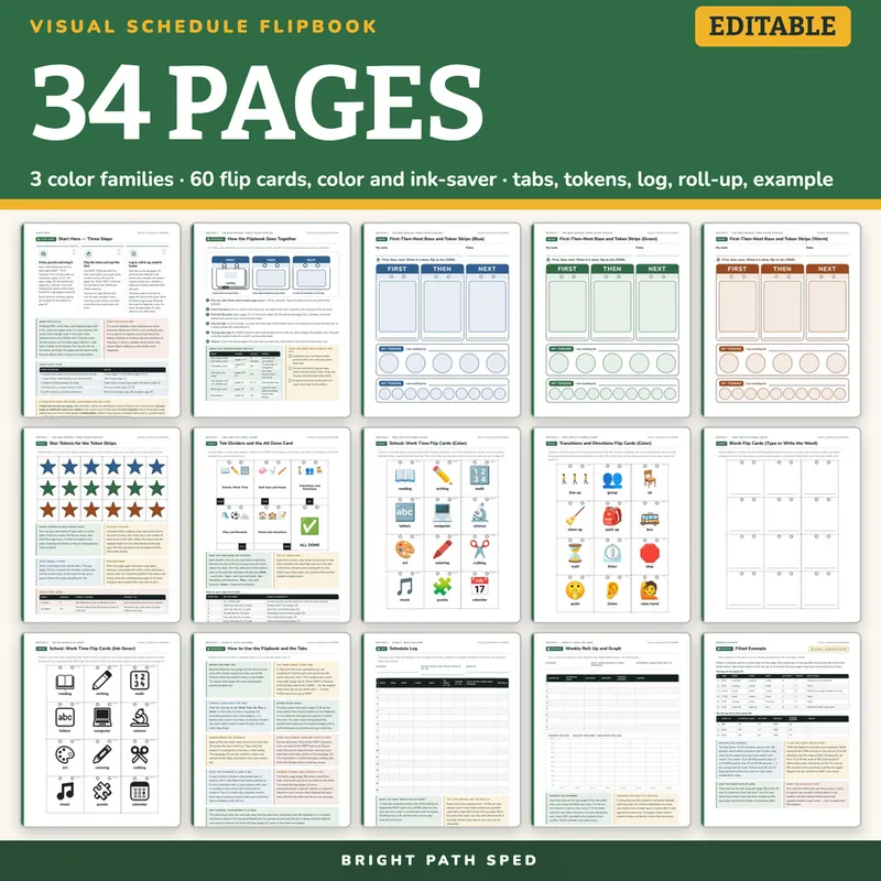 Visual Schedule Template, image 4 of 4