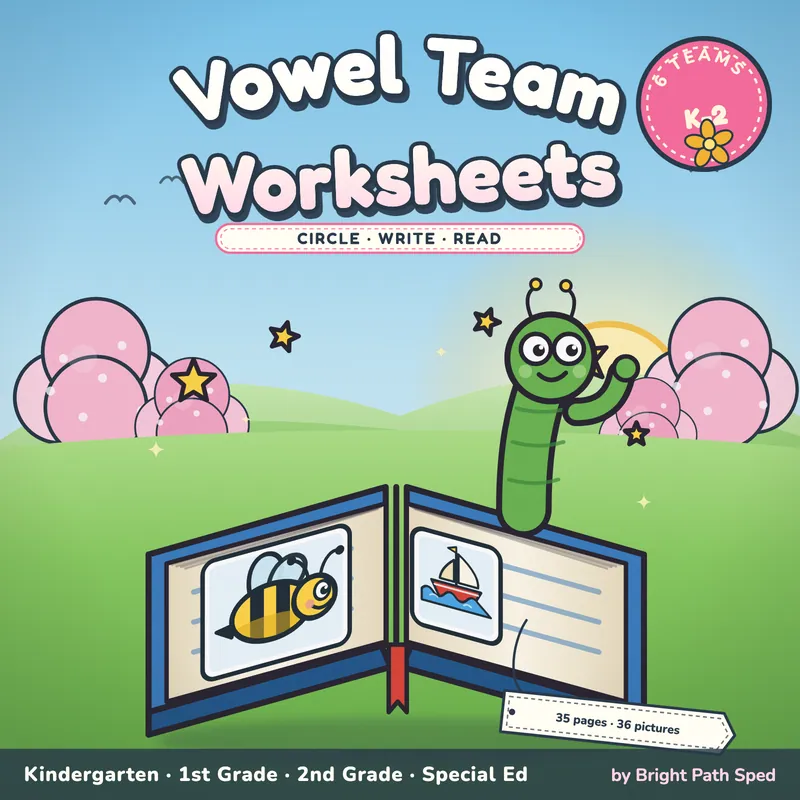 Vowel Team Worksheets, image 1 of 4
