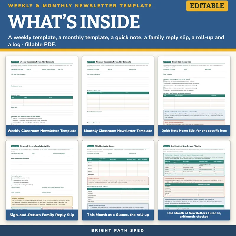 Weekly Newsletter Template Editable, image 2 of 4