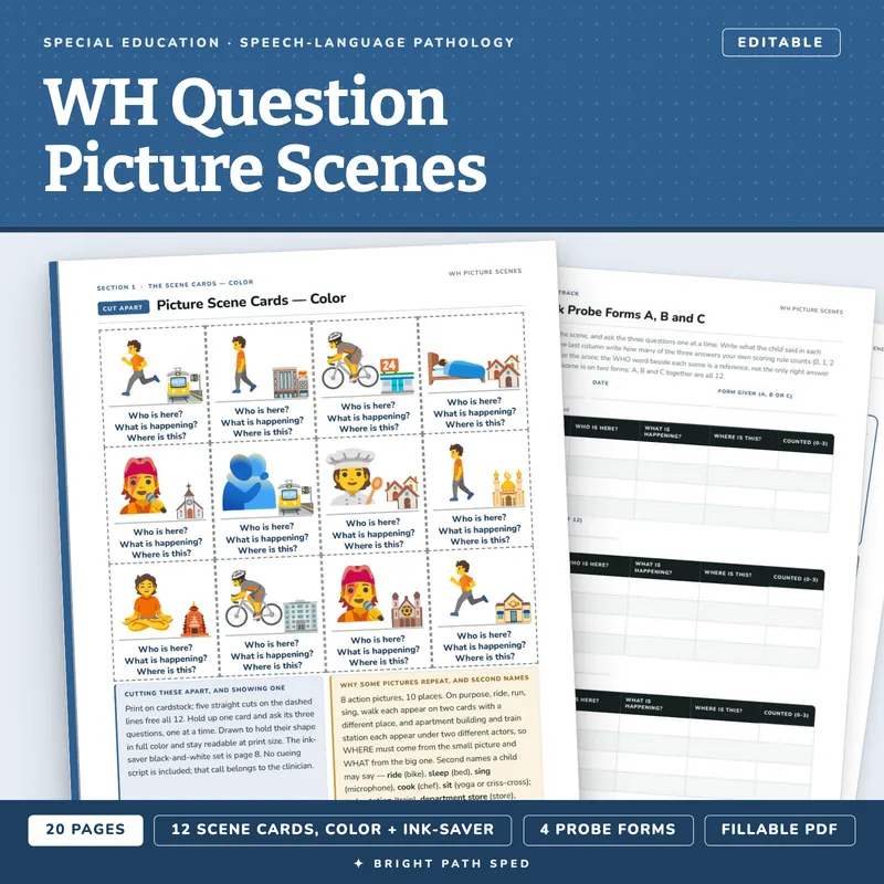 WH Question Picture Scenes, image 1 of 4