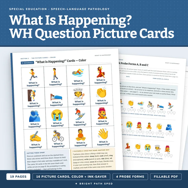 What Is Happening? Picture Cards, image 1 of 4