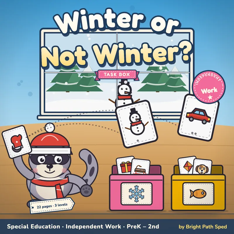 Winter Sort Task Box, image 1 of 4