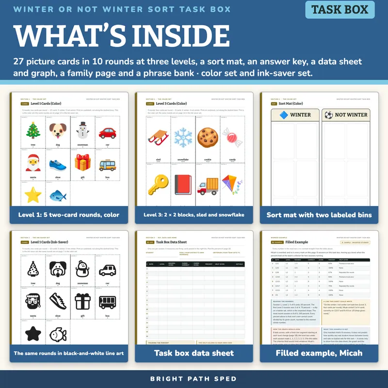 Winter Sort Task Box, image 2 of 4