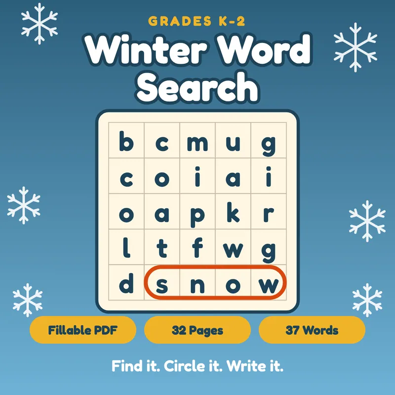Winter Word Search, image 1 of 4